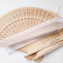 Load image into Gallery viewer, Customized Fans,Personalized Hand Fans for Weddings with Name,Personalized Hand Fans for Women Foldable,Personalized Hand Fans Bulk, (50pcs)