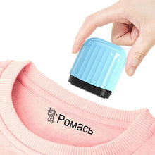 Load image into Gallery viewer, Timbri per bambini vestiti, libri, scarpe, timbri, nomi, adesivi, timbri lavabili, personalizzati Colorfast (Rosa)