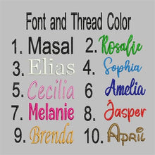 Load image into Gallery viewer, Embroidered Name Baby Blanket Baby Shower Stroller Blanket Newborn Baby Gift Personalized Soft Breathable Cotton Knitted Blanket (Embroidery Name)