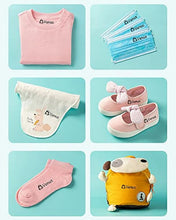 Load image into Gallery viewer, Timbri per bambini vestiti, libri, scarpe, timbri, nomi, adesivi, timbri lavabili, personalizzati Colorfast (Rosa)
