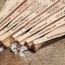 Load image into Gallery viewer, Customized Fans，Personalized Hand Fans for Weddings with Name，Personalized Hand Fans for Women Foldable，Personalized Hand Fans Bulk， (50pcs)
