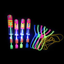 Load image into Gallery viewer, 1200Pack Luminous Slingshot Flying Arrow Toy, Flash Light Up Ejection Rocket, LED Light Flying Sword &amp; Bamboo Dragonfly, Outdoor Night Game Toy for Kids
