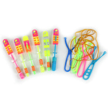Load image into Gallery viewer, 1200Pack Luminous Slingshot Flying Arrow Toy, Flash Light Up Ejection Rocket, LED Light Flying Sword &amp; Bamboo Dragonfly, Outdoor Night Game Toy for Kids
